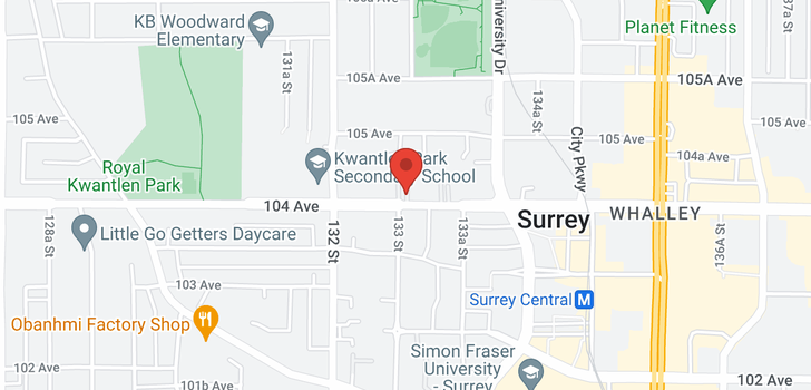 map of 1104 13399 104 AVENUE